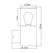 Lucide Lucide FEDOR - Wandlamp Buiten - 1xE27 - IP44 - Mat chroom Lucide Lucide FEDOR - Wandlamp Buiten - 1xE27 - IP44 - Mat chroom