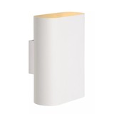 Lucide LED Wandlamp OVALIS - halfrond - Wit - voor 2x E14 - 230v aansluiting Lucide LED Wandlamp OVALIS - halfrond - Wit - voor 2x E14 - 230v aansluiting