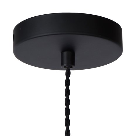 Lucide Lucide TEUN - Hanglamp - Ø 13 cm - 1xE27 - Zwart Lucide Lucide TEUN - Hanglamp - Ø 13 cm - 1xE27 - Zwart