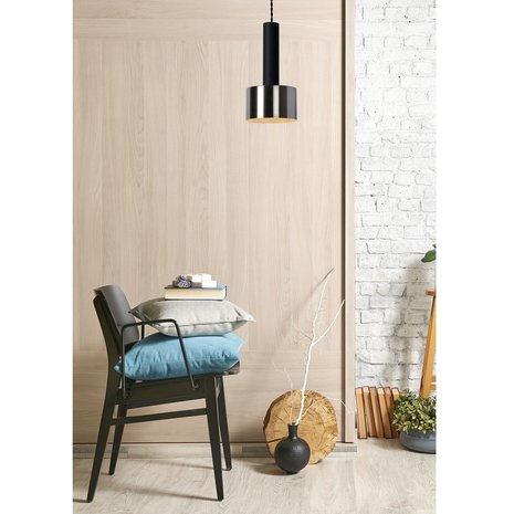 Lucide Lucide TEUN - Hanglamp - Ø 13 cm - 1xE27 - Zwart Lucide Lucide TEUN - Hanglamp - Ø 13 cm - 1xE27 - Zwart