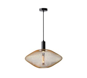 Lucide MESH - Hanglamp - Ø 45 cm - 1xE27 - Mat Goud / Messing