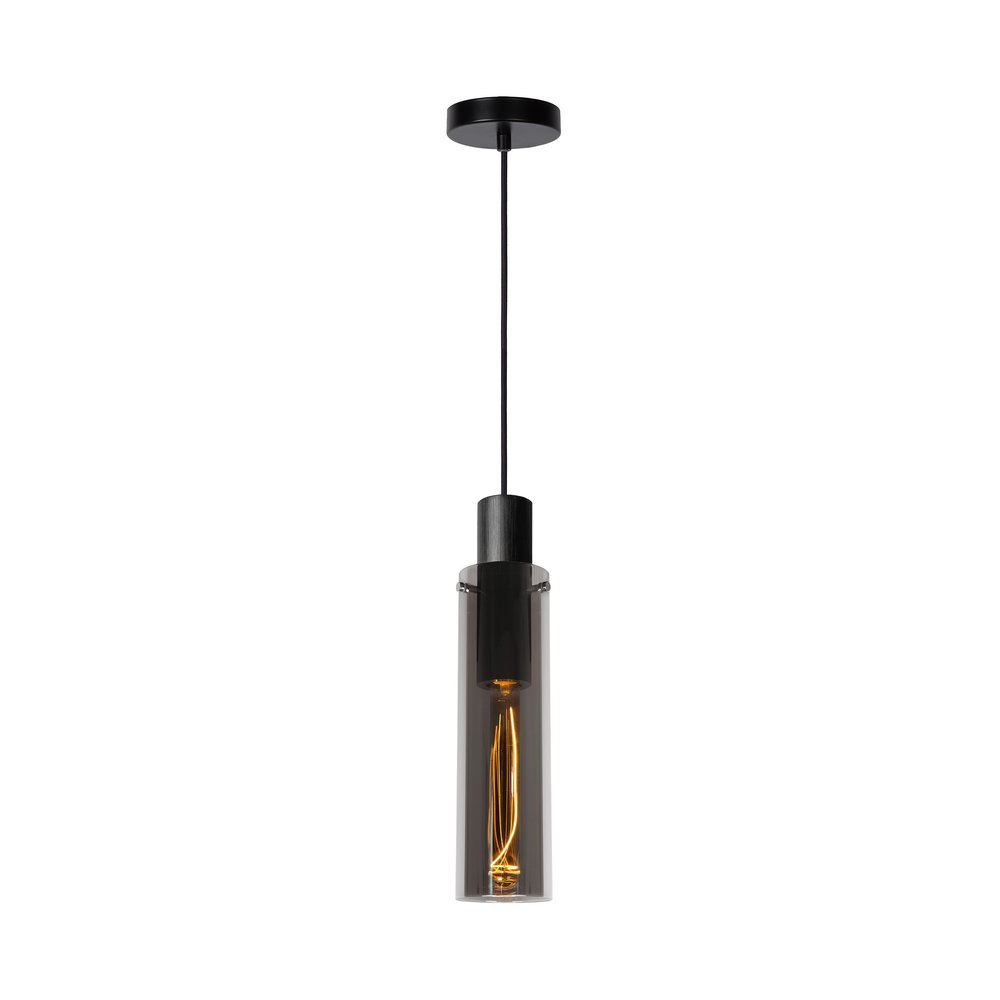 Lucide ORLANDO - Hanglamp - Ø 10 cm - 1xE27 - Fumé Lucide ORLANDO - Hanglamp - Ø 10 cm - 1xE27 - Fumé
