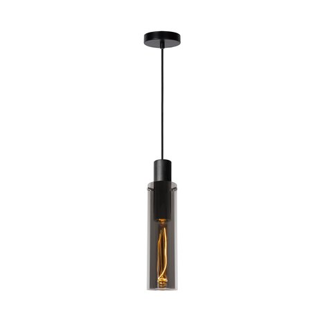 Lucide ORLANDO - Hanglamp - Ø 10 cm - 1xE27 - Fumé Lucide ORLANDO - Hanglamp - Ø 10 cm - 1xE27 - Fumé