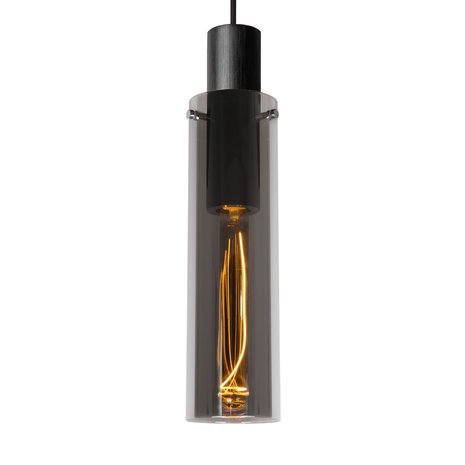 Lucide ORLANDO - Hanglamp - Ø 10 cm - 1xE27 - Fumé Lucide ORLANDO - Hanglamp - Ø 10 cm - 1xE27 - Fumé