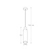 Lucide Lucide ORLANDO - Hanglamp - Ø 10 cm - 1xE27 - Fumé Lucide Lucide ORLANDO - Hanglamp - Ø 10 cm - 1xE27 - Fumé