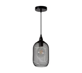 Lucide MESH - Hanglamp - Ø 15 cm - 1xE27 - Zwart