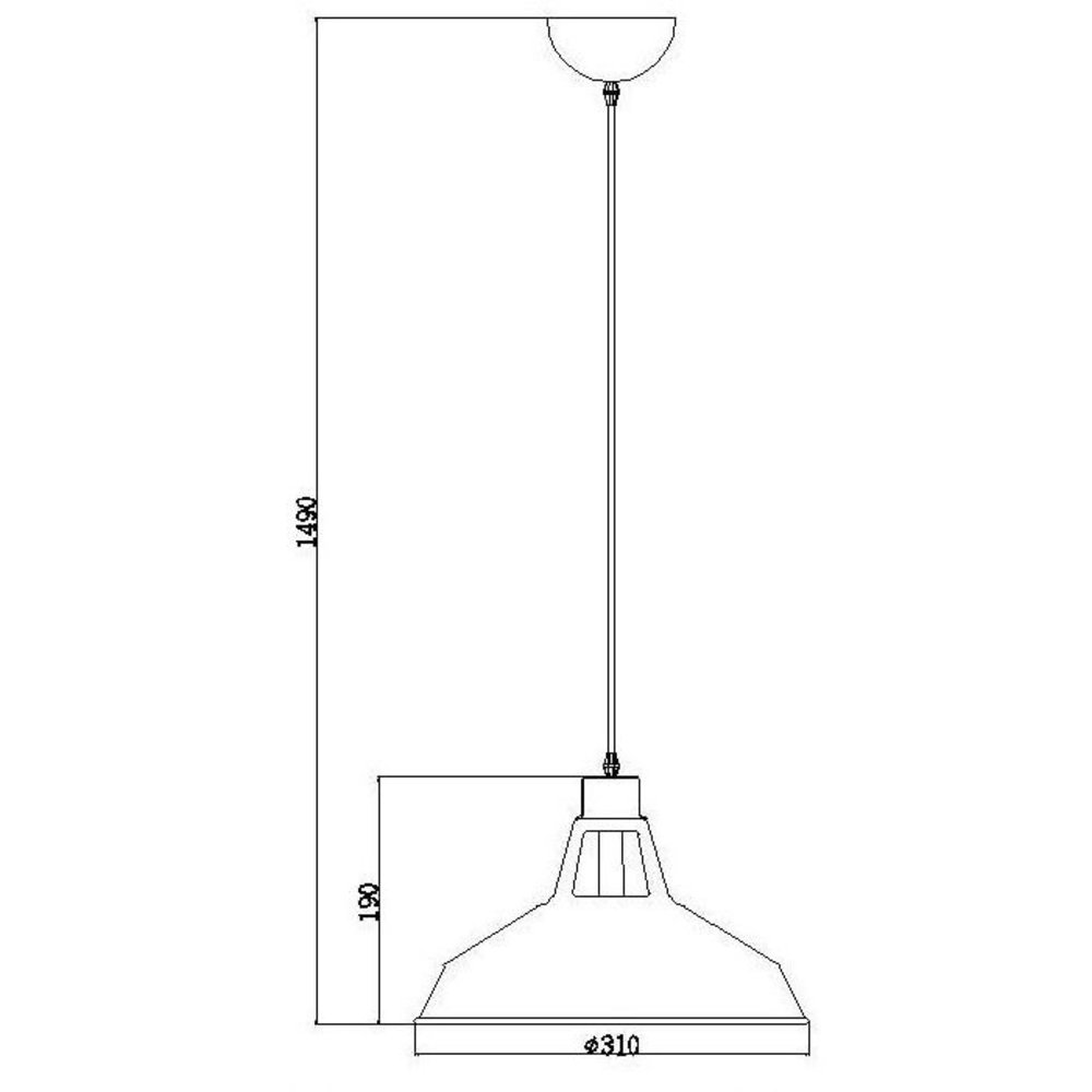 Lucide Lucide BRASSY-BIS - Hanglamp - Ø 31 cm - 1xE27 - Zwart
