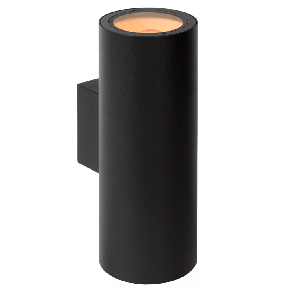Lucide VOLANTIS - Wandspot Buiten - 2xE27 - IP54 - Zwart