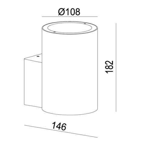 Lucide VOLANTIS - Wandspot Buiten - 1xE27 - IP54 - Zwart