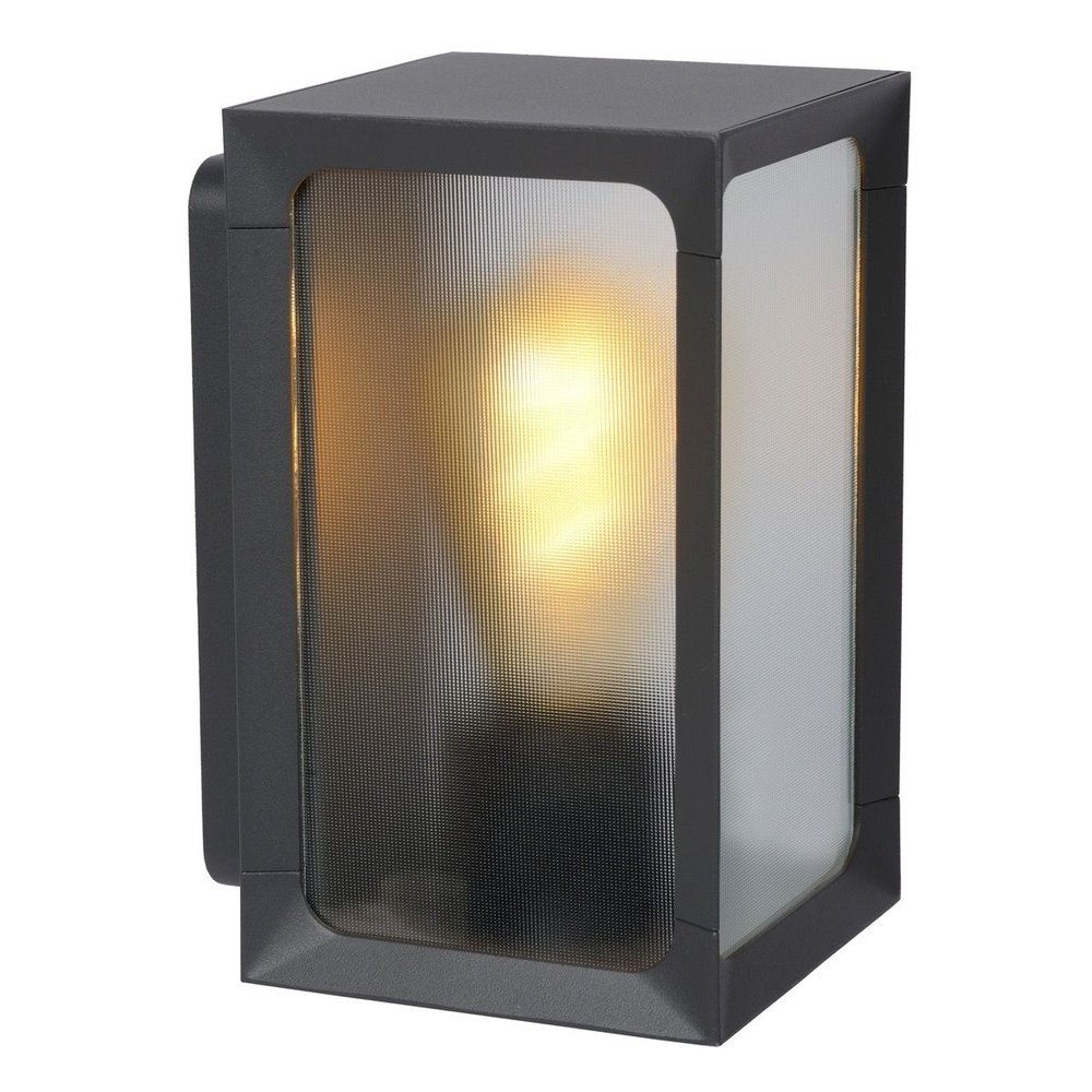 Lucide CAGE - Wandlamp Buiten - LED - 1xE27 - IP44 - Antraciet Lucide CAGE - Wandlamp Buiten - LED - 1xE27 - IP44 - Antraciet