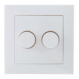 LCB LED Dimmer DUO afdekraam / afdekplaat Modern - 84x84mm LCB LED Dimmer DUO afdekraam / afdekplaat Modern - 84x84mm