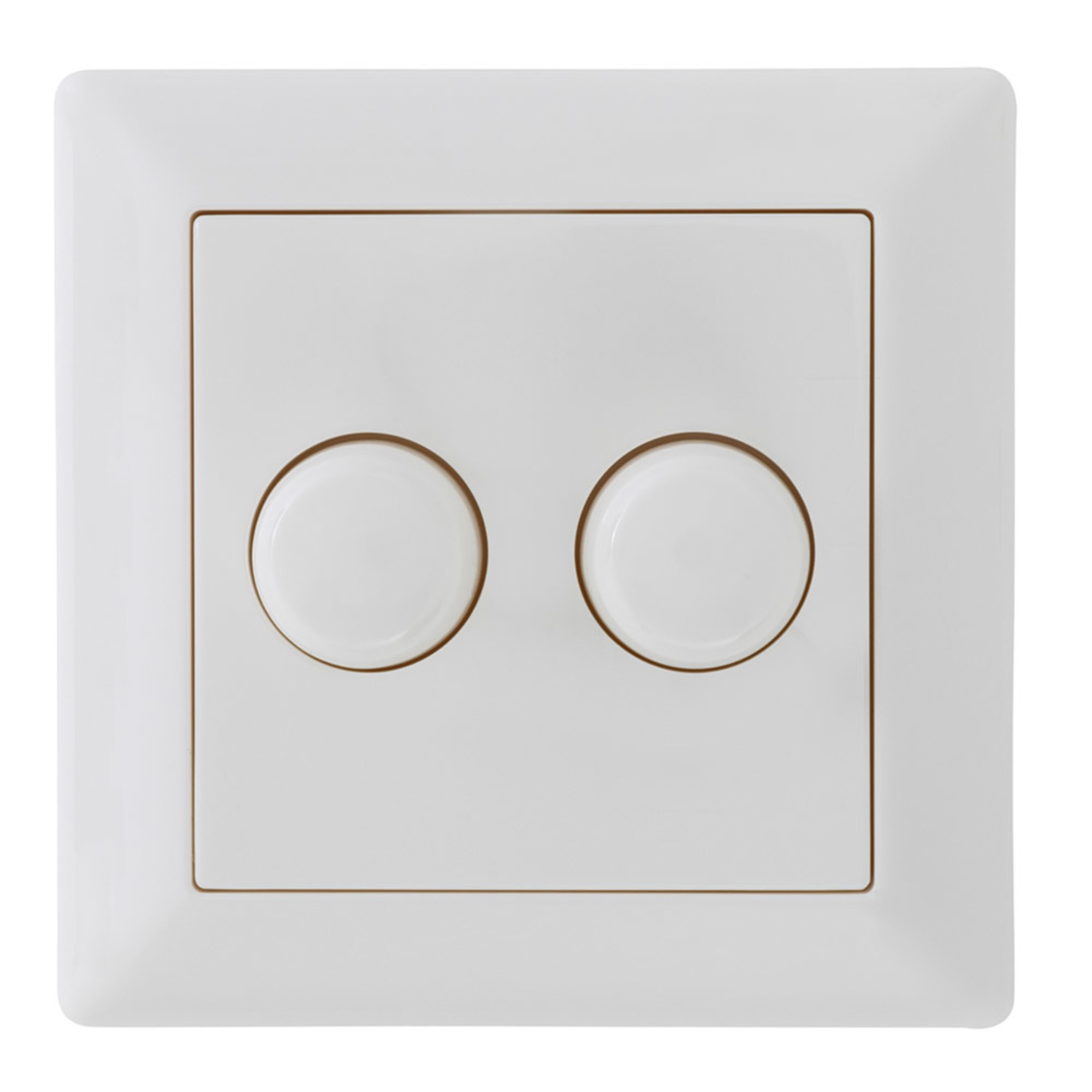 LED Dimmer DUO afdekraam / afdekplaat Klassiek 84x84mm