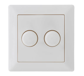 LCB LED Dimmer DUO afdekraam / afdekplaat Klassiek - 84x84mm LCB LED Dimmer DUO afdekraam / afdekplaat Klassiek - 84x84mm