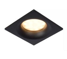 Lucide ZIVA - Inbouwspot Badkamer - 1xGU10 - IP44 - Zwart Lucide ZIVA - Inbouwspot Badkamer - 1xGU10 - IP44 - Zwart