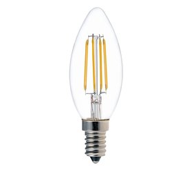 LCB LED Filament lamp dimbaar - E14 C37 - 5W vervangt 40W -  2700K warm wit licht LCB LED Filament lamp dimbaar - E14 C37 - 5W vervangt 40W -  2700K warm wit licht