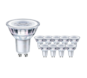 Voordeelpak 10 stuks LED spots - GU10 fitting - 3W vervangt 27W - Lichtkleur optioneel Voordeelpak 10 stuks LED spots - GU10 fitting - 3W vervangt 27W - Lichtkleur optioneel