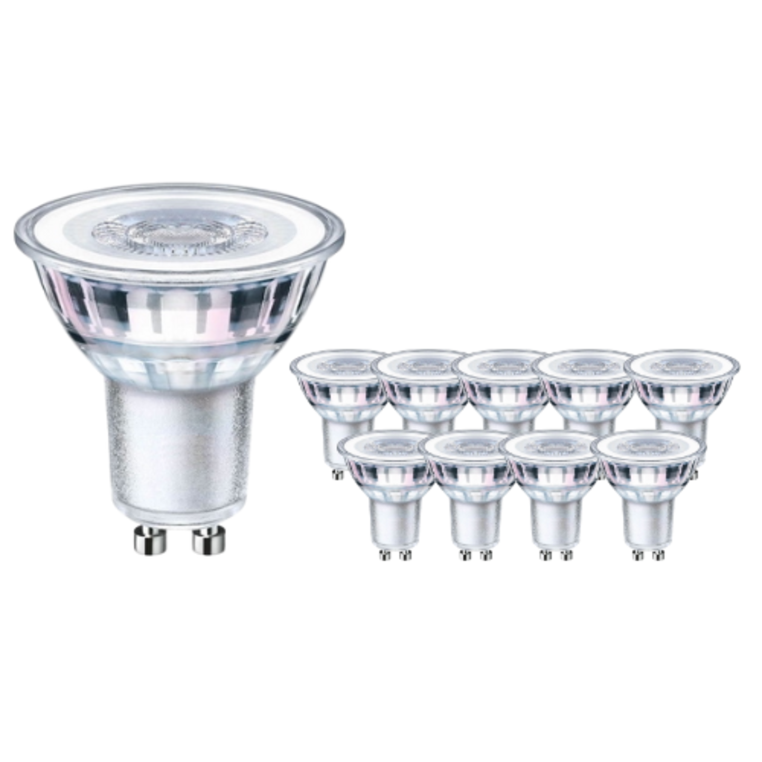 technisch escaleren Schepsel Voordeelpak 10 stuks - GU10 LED spots - 5,5W - Dimbaar - 2200K - 3000K -  Ledlichtdiscounter.nl