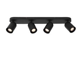 Lucide PUNCH - Plafondspot - 4xGU10 - Zwart Lucide PUNCH - Plafondspot - 4xGU10 - Zwart