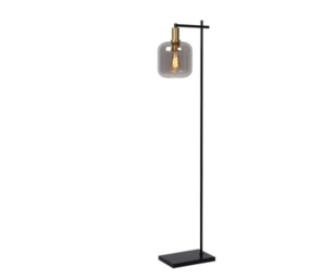 Lucide LED Vloerlamp - JOANET - Ø 19 cm - 1xE27 - Fumé smoked glas Lucide LED Vloerlamp - JOANET - Ø 19 cm - 1xE27 - Fumé smoked glas