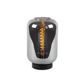 Lucide JOANET - Tafellamp - Ø 22 cm - 1xE27 - Fumé Lucide JOANET - Tafellamp - Ø 22 cm - 1xE27 - Fumé
