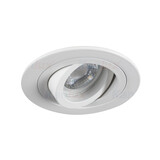 Kanlux LED Inbouwspot Armatuur GU10 - IP20 Kantelbaar - Mat Wit - Rond 92MM | Zaagmaat 75MM - voor GU10 & GU5.3 Fitting