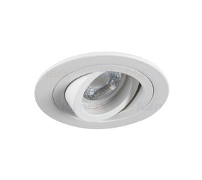Kanlux LED Inbouwspot Armatuur GU10 - IP20 Kantelbaar - Mat Wit - Rond 92MM | Zaagmaat 75MM - voor GU10 & GU5.3 Fitting Kanlux LED Inbouwspot Armatuur GU10 - IP20 Kantelbaar - Mat Wit - Rond 92MM | Zaagmaat 75MM - voor GU10 & GU5.3 Fitting