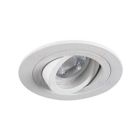 Kanlux LED Inbouwspot Armatuur GU10 - IP20 Kantelbaar - Mat Wit - Rond 92MM | Zaagmaat 75MM - voor GU10 & GU5.3 Fitting Kanlux LED Inbouwspot Armatuur GU10 - IP20 Kantelbaar - Mat Wit - Rond 92MM | Zaagmaat 75MM - voor GU10 & GU5.3 Fitting