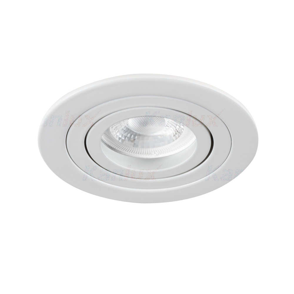 Kanlux LED Inbouwspot Armatuur GU10 - IP20 Kantelbaar - Mat Wit - Rond 92MM | Zaagmaat 75MM - voor GU10 & GU5.3 Fitting Kanlux LED Inbouwspot Armatuur GU10 - IP20 Kantelbaar - Mat Wit - Rond 92MM | Zaagmaat 75MM - voor GU10 & GU5.3 Fitting
