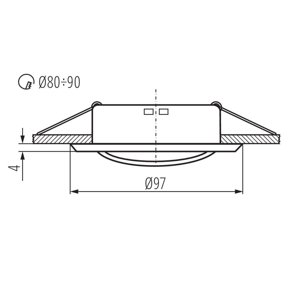 Kanlux OP=OP LED Inbouwspot Armatuur GU10 - Zwart Rond 97MM |  Zaagmaat 80MM - voor GU10 & GU5.3 Fitting Kanlux OP=OP LED Inbouwspot Armatuur GU10 - Zwart Rond 97MM |  Zaagmaat 80MM - voor GU10 & GU5.3 Fitting