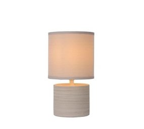 Lucide LED Tafellamp - Ø 14 cm - 1xE14 - Beige Lucide LED Tafellamp - Ø 14 cm - 1xE14 - Beige