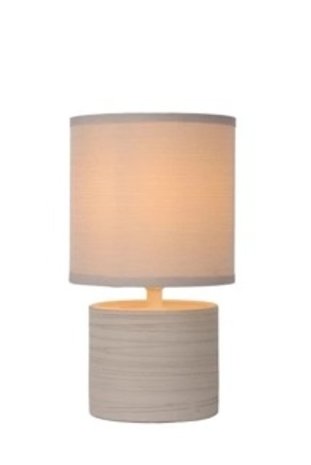Lucide Lucide GREASBY - Tafellamp - Ø 14 cm - 1xE14 - Beige Lucide Lucide GREASBY - Tafellamp - Ø 14 cm - 1xE14 - Beige