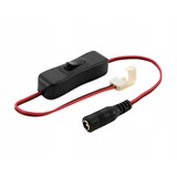 LED Line OP=OP LED Strip klik connector- met schakelaar- voor 8mm strips- DC aansluiting