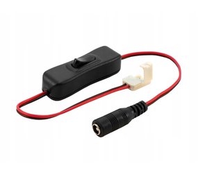 LED Line OP=OP LED Strip klik connector- met schakelaar- voor 8mm strips- DC aansluiting LED Line OP=OP LED Strip klik connector- met schakelaar- voor 8mm strips- DC aansluiting