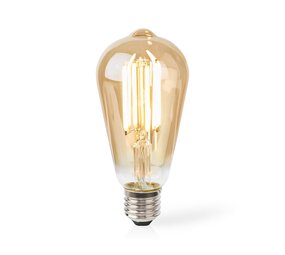 Nedis OP=OP SmartLife LED Filamentlamp Wi-Fi | E27 | 806 lm | 7 W | Warm Wit | 1800 - 3000 K Nedis OP=OP SmartLife LED Filamentlamp Wi-Fi | E27 | 806 lm | 7 W | Warm Wit | 1800 - 3000 K