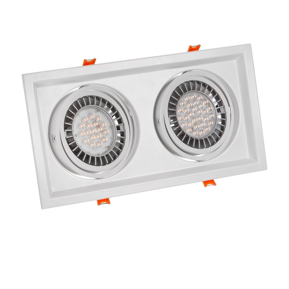 Spectrum LED Inbouwspot Maxi DUE - GU10 AR111 - excl. LED spot - wit Spectrum LED Inbouwspot Maxi DUE - GU10 AR111 - excl. LED spot - wit