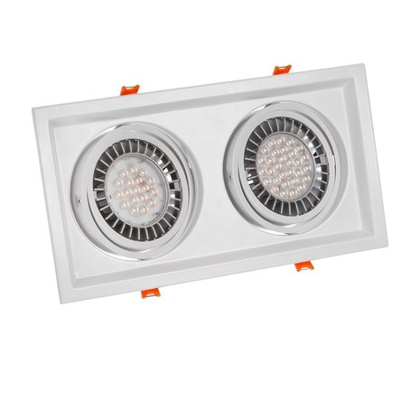 Spectrum LED Inbouwspot Maxi DUE - GU10 AR111 - excl. LED spot - wit Spectrum LED Inbouwspot Maxi DUE - GU10 AR111 - excl. LED spot - wit
