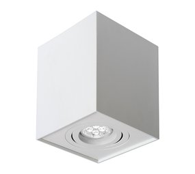 Spectrum LED plafondspot - Cube vierkant -  Wit -  met GU10 fitting - kantelbaar - excl. LED spot