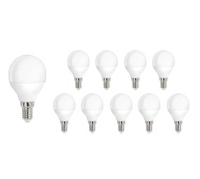 Spectrum Voordeelpak 10 stuks LED lamp - E14 fitting - 8W vervangt 50W - 4000K helder wit licht Spectrum Voordeelpak 10 stuks LED lamp - E14 fitting - 8W vervangt 50W - 4000K helder wit licht