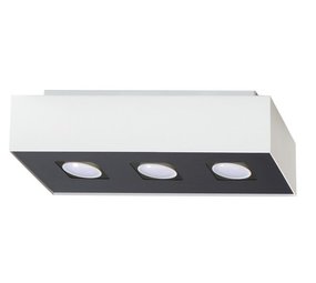 Sollux Lighting Plafondspot MONO 3 wit Sollux Lighting Plafondspot MONO 3 wit