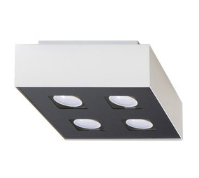 Sollux Lighting Plafondspot MONO 4 wit Sollux Lighting Plafondspot MONO 4 wit