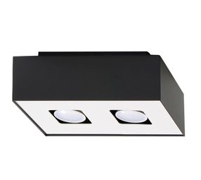 Sollux Lighting Plafondspot MONO 2 zwart Sollux Lighting Plafondspot MONO 2 zwart
