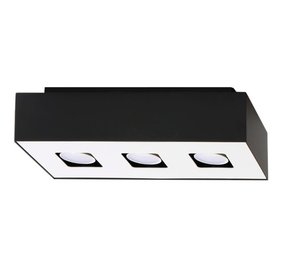 Sollux Lighting Plafondspot MONO 3 zwart Sollux Lighting Plafondspot MONO 3 zwart