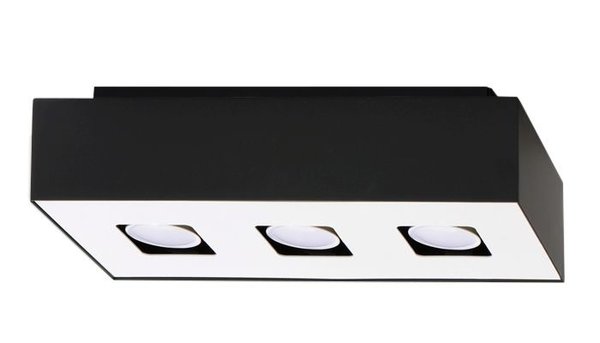 Sollux Lighting Plafondspot MONO 3 zwart Sollux Lighting Plafondspot MONO 3 zwart