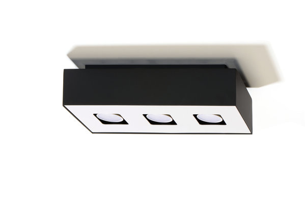Sollux Lighting Plafondspot MONO 3 zwart Sollux Lighting Plafondspot MONO 3 zwart