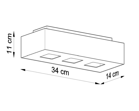 Sollux Lighting Plafondspot MONO 3 zwart Sollux Lighting Plafondspot MONO 3 zwart