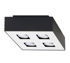 Sollux Lighting Plafondspot MONO 4 zwart Sollux Lighting Plafondspot MONO 4 zwart