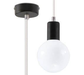 Sollux Lighting Hanglamp EDISON wit
