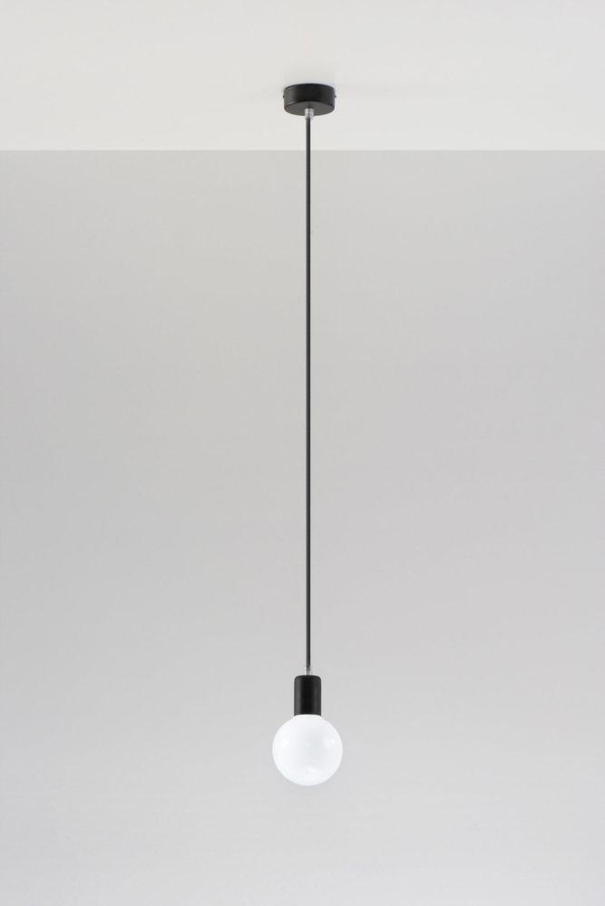 Sollux Lighting Hanglamp EDISON zwart Sollux Lighting Hanglamp EDISON zwart