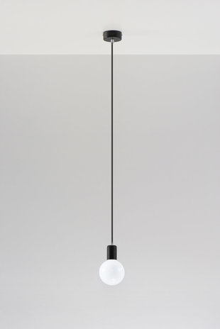 Sollux Lighting Hanglamp EDISON zwart Sollux Lighting Hanglamp EDISON zwart