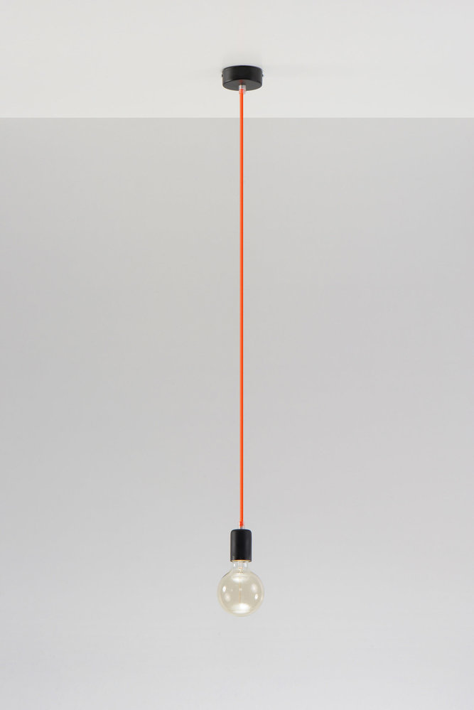 Sollux Lighting Hanglamp EDISON oranje
